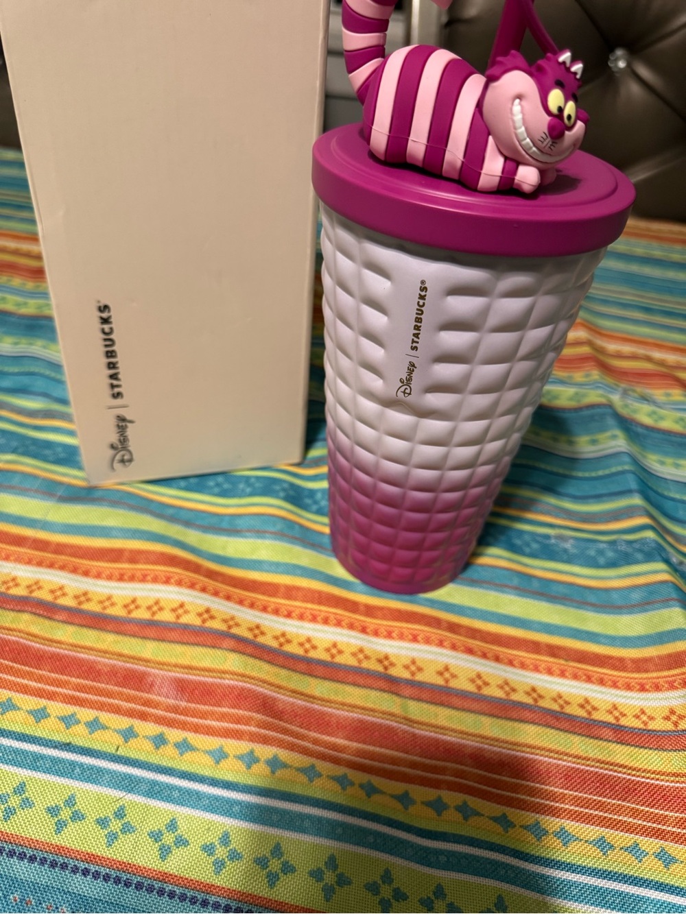 Disney x Starbucks Cheshire Cat Gradient Tumbler - Purple & White